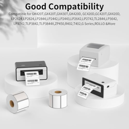 2.25"x1.25" Thermal Sticker Labels for Direct Thermal Printer (1 Roll) - size: 2-1/4" x 1-1/4"