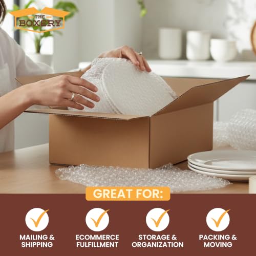 The Boxery 12"x12"x4" Corrugated Shipping Boxes 25-Pack - size: 12 x 12 x 4"