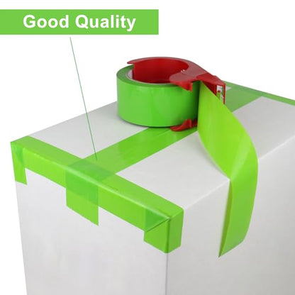 BOMEI PACK Light Green Packing Tape, Heavy Duty Packaging Carton Tape for Shipping Packaing Moving Sealing, 1.88 Inch Wide, 2.5mil Thickness, 60 Yards Per Roll, 6 Rolls - color: light green