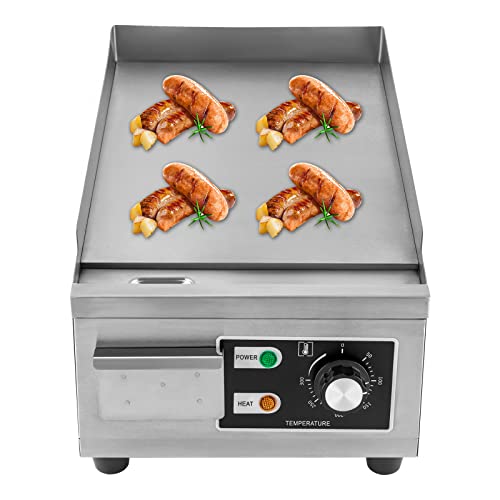 Electric Countertop Flat Top Griddle 11x15.7in Commercial Teppanyaki Grill - color: 1300W, 11"x15.7"