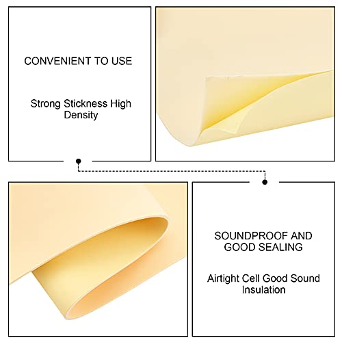 BENECREAT 3mm Thick Beige Self-Adhesive EVA Foam Roll 78.7x11.8 Inch for Furniture Protecting, Gap Filling, Costumes and Other Craft Project - color: Beige - 3mm Thick, size: 3mm Thick