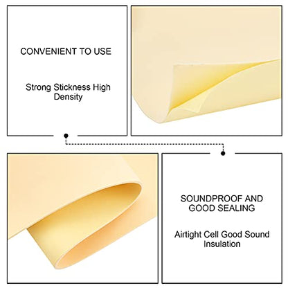 BENECREAT 3mm Thick Beige Self-Adhesive EVA Foam Roll 78.7x11.8 Inch for Furniture Protecting, Gap Filling, Costumes and Other Craft Project - color: Beige - 3mm Thick, size: 3mm Thick