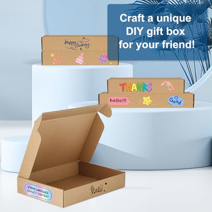 Famagic 7x5x2 Small Shipping Boxes for Small Business, 25 Pack, Brown Boxes - color: Brown, size: 7x5x2" 25pcs