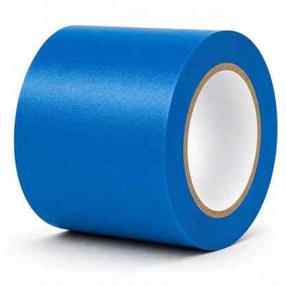 GTSE - Blue Vinyl PVC Floor Tape 4 inch x 108ft Safety Marking Tape - color: Blue, size: 4" x 108 ft