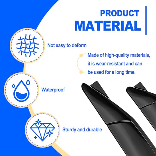 Set of 4 Pieces Universal Car Door Edge Guards Heavy Duty Anti-Collision Strips with Self-Adhesive Door Protector for Cars SUVs Trucks Black