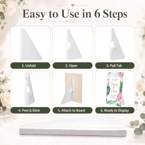 Marspark 12 Pack Poster Stand,10 Inch,White - color: White, size: 10 Inch