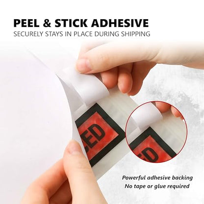 Pack of 1200 Packing Slips Pouches 4.5" x 5.5", Clear Adhesive Invoice Packing Slip Envelopes Pouches, Shipping Label Sleeves, Top Loading Packings List Enclosed Packings Lists Envelopes Pouches