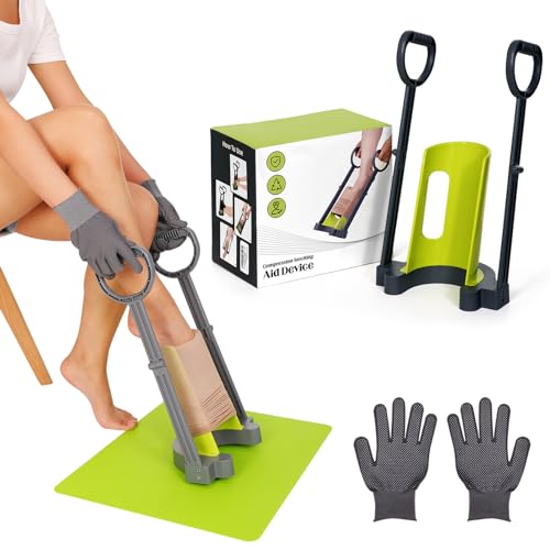 Compression Sock Aid Device | with Silicone Anti Slip Mat