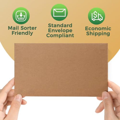 Card Shipping Envelopes 510 Pack - 7 x 4.35 Inches Trading Cards Mailers - color: Kraft - 510 Pack