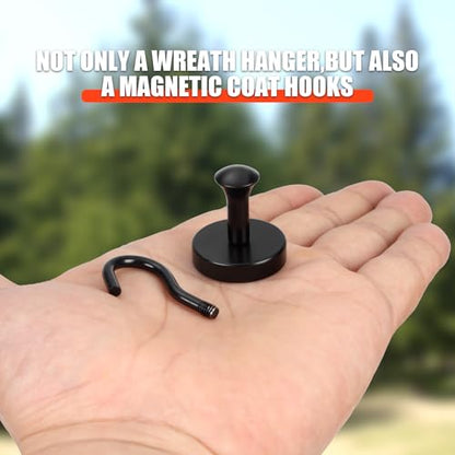 Neosmuk Magnetic Hooks Steel Tube Design for Cruise,80lb+ Black,6 Pack - color: Black, size: 6P