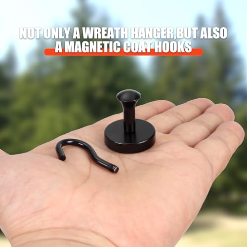 Neosmuk Magnetic Hooks Steel Tube Design for Cruise,80lb+ Black,6 Pack - color: Black, size: 6P