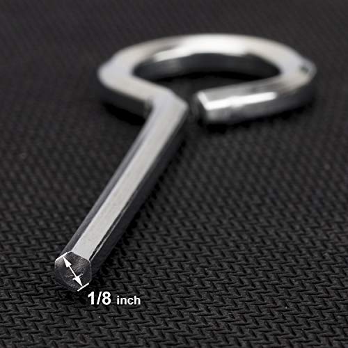 10 Pack 1/8 inch Standard Hex Dogging Key with Full Loop, Allen Wrench Door Key for Push Bar Panic Exit Devices - style: 10 Pack 1/8 inch