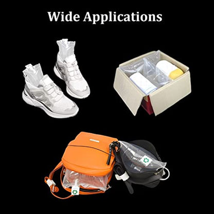 100 Pack BZQZDAI 5.9"x7.9" Clear Plastic Inflatable Air Packaging Bags Air Pillows Air Cushions Buffer Bags Void Fill Cushioning for Shipping and Packaging with Hand Pump - size: 100PACK (5.9"×7.9"）