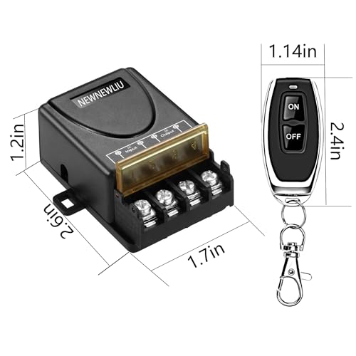 12 Volt Remote Switch Wireless,DC12V/24V/48V/72V/30A Relay - size: 12V-72V remote switch