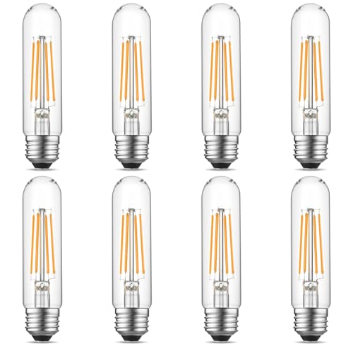 5" T10 Tubular LED Light Bulb, 60W Eq, Dimmable, Warm White 2700K, 8-Pack - color: Warm White, size: 5 Inch- 8 Count