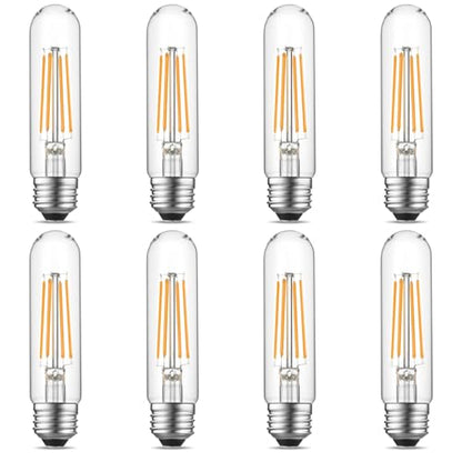 5" T10 Tubular LED Light Bulb, 60W Eq, Dimmable, Warm White 2700K, 8-Pack - color: Warm White, size: 5 Inch- 8 Count