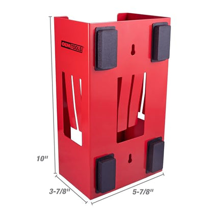 OEMTOOLS 23123 Red Magnetic Glove Dispenser, Disposable Gloves Box Holder, Magnetic Glove Box Holder for Wall Mount - color: Red