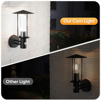XYCN 2 Pack 400W Corn LED Light Bulb Fanless,5000K Daylight(Eqv.1,200w Mh/Hps/Hid) Non-Dimmable E26/E39 Large Mogul Base LED Cob Lamp 57,000LM for Garage Warehouse Factory Workshop Street Backyard