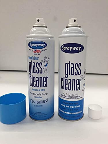 Sprayway 443331 Ammonia Free Glass Cleaner, 19 Oz. (4-Pack) (Packaging May Vary) - size: 19 Fl Oz (Pack of 4)