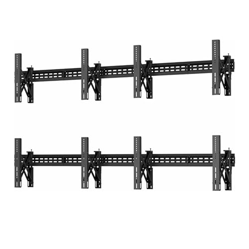J-Tech Digital 2x2 TV Wall Mount Kit, Fits 4 Screens 37” – 65”with Adjustable Tilt, Leveling and Pop Out Arms, Wide VESA Patterns up to 600x400 [JTECH-VMM-KIT22] - size: 2X2 video wall mount kit