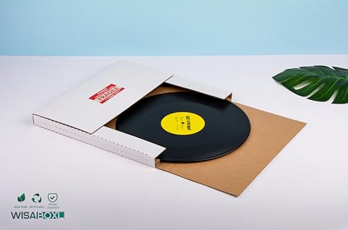 Vinyl Record Mailers, 12.8x12.8x1 inch LP Album Shipping Boxes - size: 20 Pack