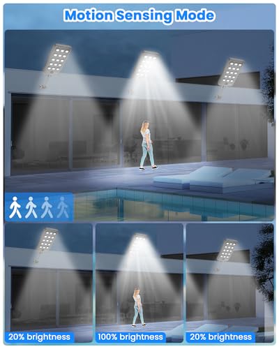 Gefolly G-16000W Solar Street Light Outdoor, Flood Security Parking Lot - size: XL