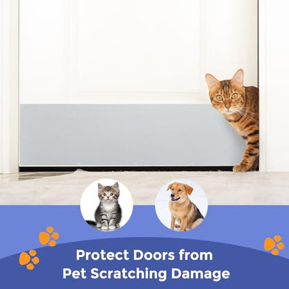 2 Pcs Door Kick Plates - 6x30 Inches Kick Plates,Glittered Silver - color: Glittered Silver, size: 6 x 30 Inch