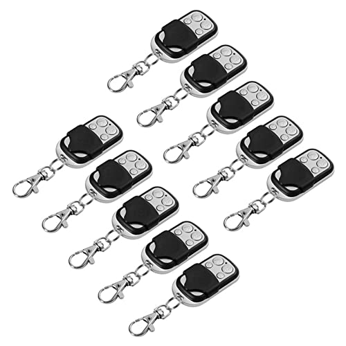 Universal Garage Door Remote, 10Pcs Electric Cloning Universal Gate Garage Door Opener Remote Control Fobs 433MHz Replacement Key Fob