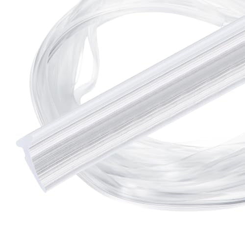 PATIKIL 2Pcs Weather Stripping Door Seal 3/32" Slot, 16.4Ft, Clear, PVC - color: Clear, size: 3/32" Slot, 16.4Ft