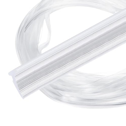 PATIKIL 2Pcs Weather Stripping Door Seal 3/32" Slot, 16.4Ft, Clear, PVC - color: Clear, size: 3/32" Slot, 16.4Ft