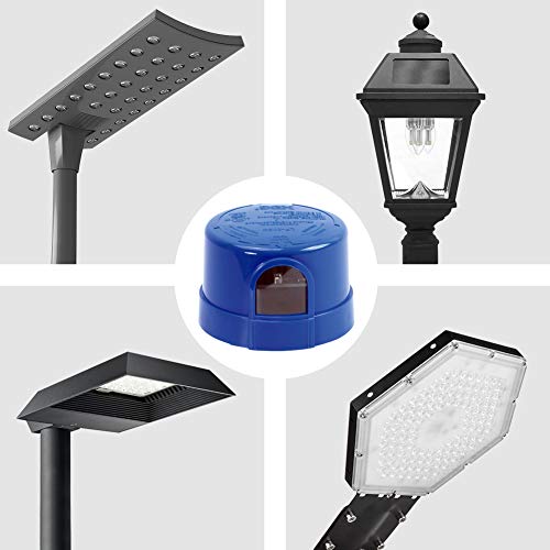 8 Pack Photocell for Outdoor Light,Auto On Off Photo Sensor Switch with Twist Lock,Dusk to Dawn Photoelectric Light Control for LED Street/Barn Light Parking Lot Light Area Light - size: 8 Pack