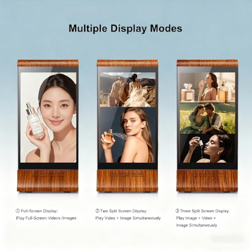 WeADS Digital Signage Display for Tabletop (Wood Grain) - color: Wood Grain