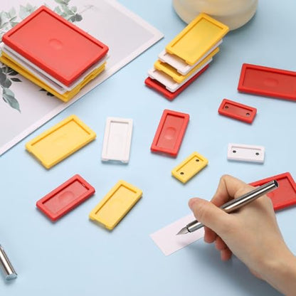uxcell 20 Pcs Magnetic Label Holders, 2.4 x 1.2 Inch Data Card Holder with Paper Cards and Protective Films for Shelf White Board Toolbox Metal Wall Cabinet Drawer, Red - color: Red, size: 2.4 x 1.2 Inch