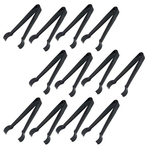 Carlisle FoodService Products 480603 Carly Salad Tong, 6" Pom Tong, 12 Pack - color: Black, size: 6" Pom Tong, style: 12 Pack