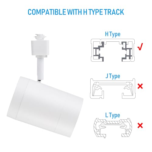 LEONLITE 4-Pack Retail Pro Series 17.5W H Track Heads, 4000K, White - color: White-4000K