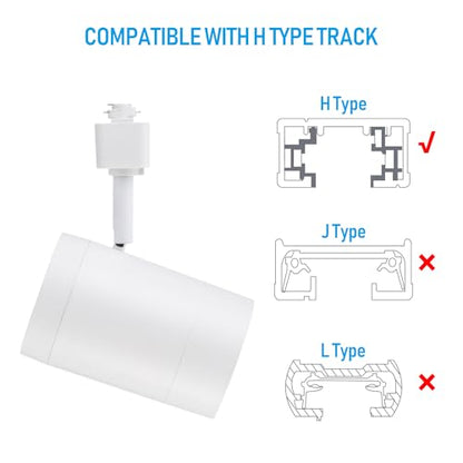 LEONLITE 4-Pack Retail Pro Series 17.5W H Track Heads, 4000K, White - color: White-4000K