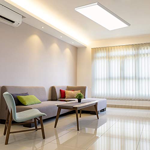 2 Pcs 4x2FT Aluminum Surface Mount Kit for LED Flat Panel Light - color: White-2 Set, size: 4FT x 2FT