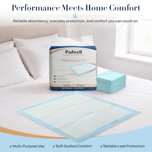 Absorbent Pads, Home Protection Pee Pads, 22 x 22 Inches, 200 Count - size: 200 Count