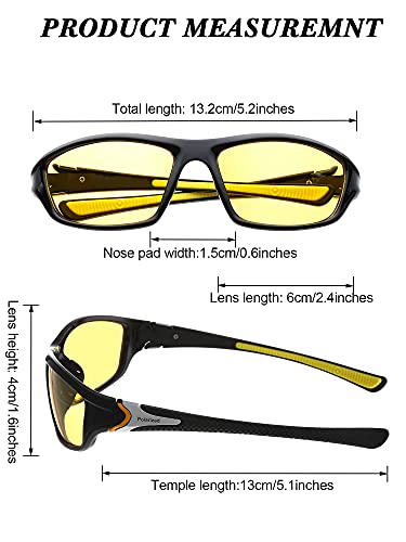 Frienda 6 Pack Polarized Sport Sunglasses for Men Outdoor - color: Vivid Colors