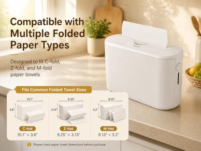 Countertop Multifold Paper Towel Dispenser, White - color: 5857white