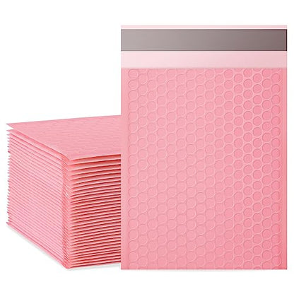 packbabol Bubble Mailers, 6x9 Inch Padded Bubble Mailers Pack of 50 Bubble Envelopes Opaque Self Seal Adhesive Waterproof Bags for Shipping and Packaging (Pink, 6x9-50) - color: pink, size: 6x9-50Pc