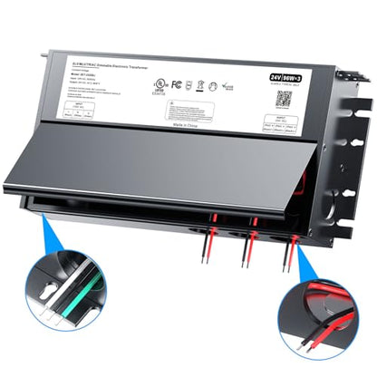 24V DC Dimmable LED Driver 288W, Triac/ELV/MLV AC to DC - size: 288W12V with junction box