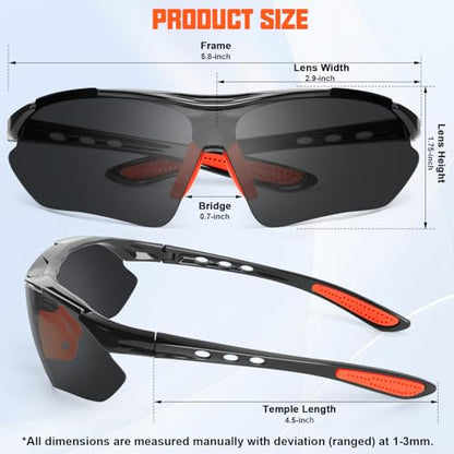 OXG Safety Glasses Bulk for Men Women, ANSI Z87 Safety Glasses UV Protection Protective Eyewear for Construction Woodworking - color: 12p-grey