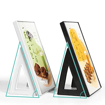 ABS Plastic Sign Holder L Shape (White A5 148×210mm/5.83×8.27inches)