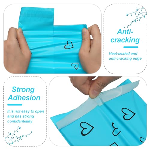 JinRuiKJ Thank You Poly Mailers 6x9 Inch, 100 PCS, Blue - color: Blue, size: 6*9inch 100pcs