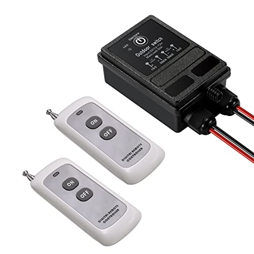 Waterproof Wireless Relay Switch,DC12V-72V 40A Relay Switch - size: 12V 300M switch
