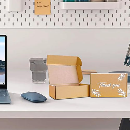 Shipping Boxes Inner Measurement 6x4x3 inches Brown Small Mailing Boxes 40 Pack Cardboard Corrugated Box Mailers (6X4X3) - size: 6X4X3