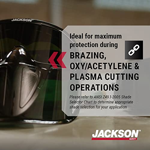 Jackson Safety GPL500 Shade 5IR Safety Goggles with Face Shield, ANSI Z87.1 - size: One Size, style: Shade 5 Infrared Lens