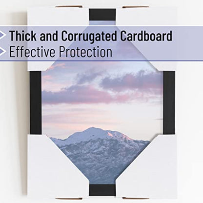 Mr. Pen- Adjustable Cardboard Corner Protectors, Fits 1", 1.5", 2.1" Frames - size: 100 Pack