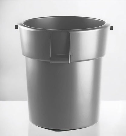 10 Gallon Gray Janitorial Round Ingredient Bin & Commercial Trash Can - Convenient Dual-Functionality for Clean Spaces Waste Basket Bin Durable Waste Container Heavy-Duty Janitorial Can - color: Gray